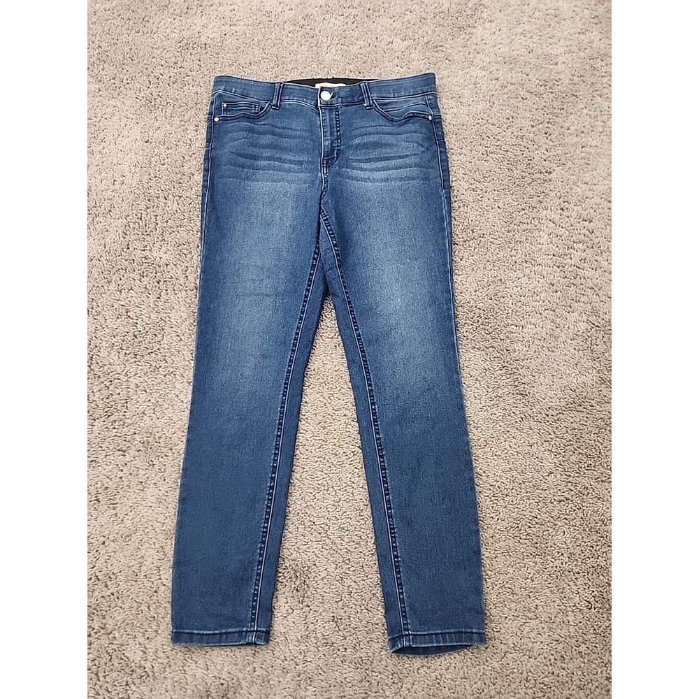 Angels Forever Young Jeans Womens 12 Blue Denim 360 Sculpt Skinny Stretch Ankle